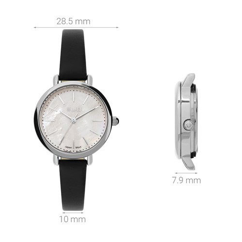 Đồng hồ Elio 28.5 mm Nữ EL124-03 Màu Đen
