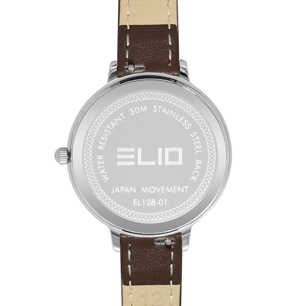Đồng hồ Elio Flower 32 mm Nữ EL128-01 Màu Nâu