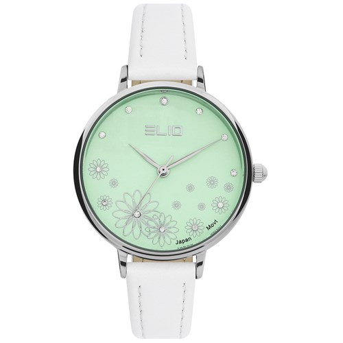 Đồng hồ Elio Flower 32 mm Nữ EL128-02 Màu Trắng