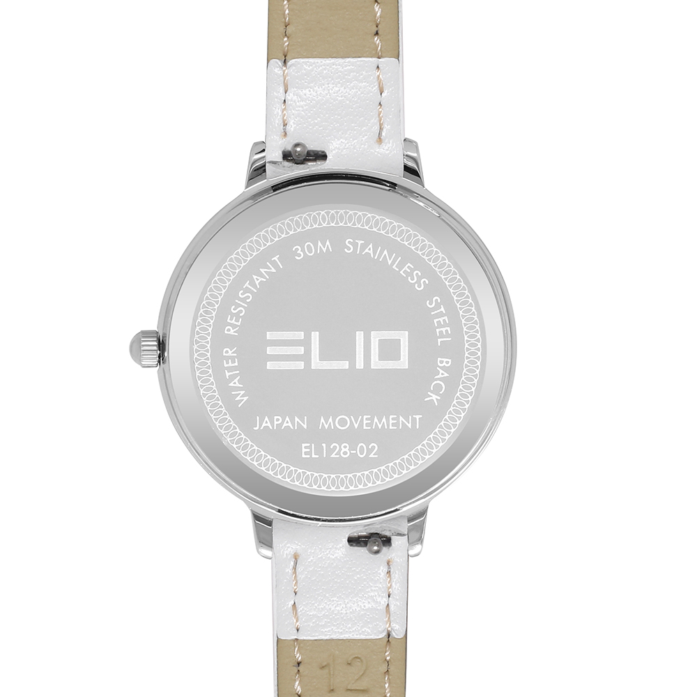 Đồng hồ Elio Flower 32 mm Nữ EL128-02 Màu Trắng