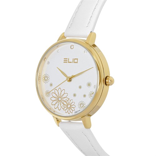 Đồng hồ Elio Ngày có em 32 mm Nữ EL128-04 Màu Trắng