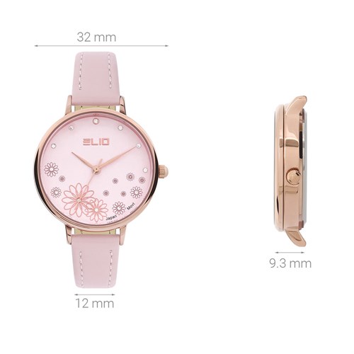 Đồng hồ Elio Flower 32 mm Nữ EL128-05 Màu Hồng