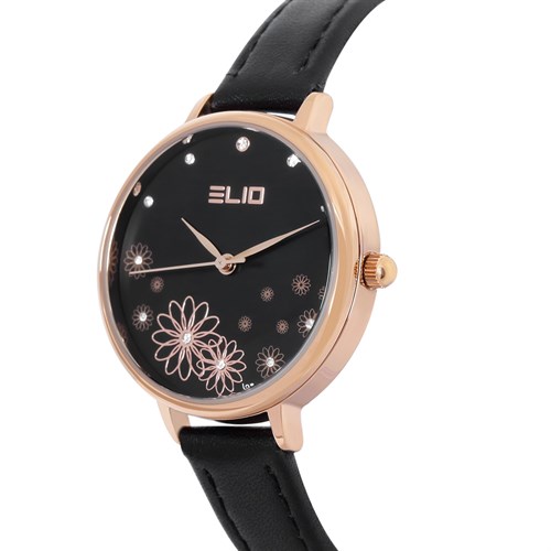 Đồng hồ Elio Ngày có em 32 mm Nữ EL128-06 Màu Đen