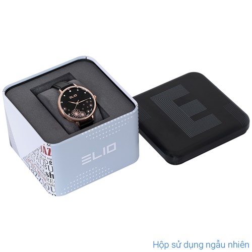 Đồng hồ Elio Ngày có em 32 mm Nữ EL128-06 Màu Đen