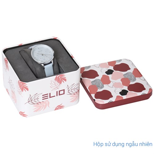 Đồng hồ Elio Flower 32 mm Nữ EL129-01 Màu Xanh nhạt