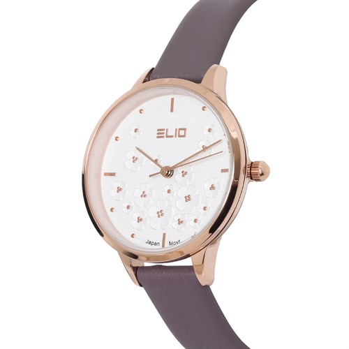 Đồng hồ Elio Flower 32 mm Nữ EL129-03 Màu Tím