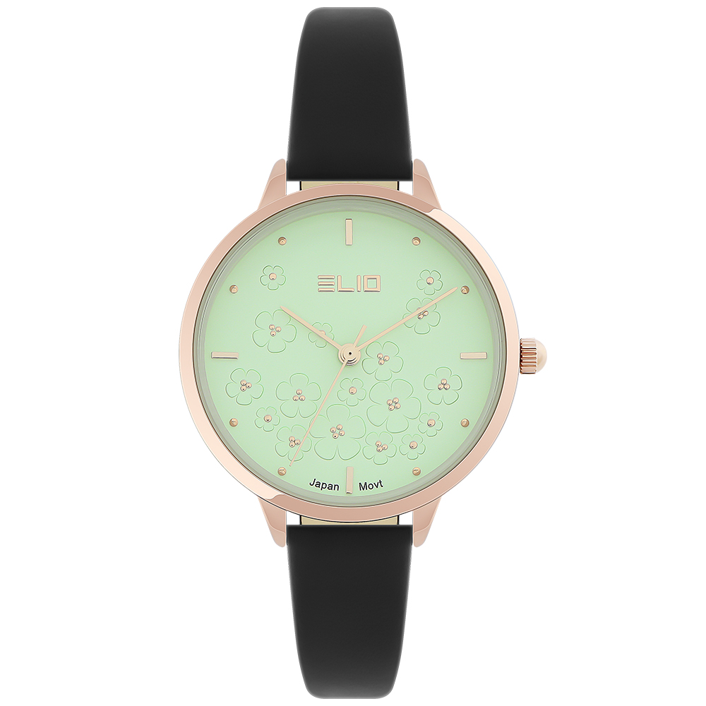 Đồng hồ Elio Ngày có em 32 mm Nữ EL129-04 Màu Đen
