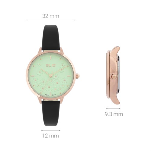 Đồng hồ Elio Ngày có em 32 mm Nữ EL129-04 Màu Đen