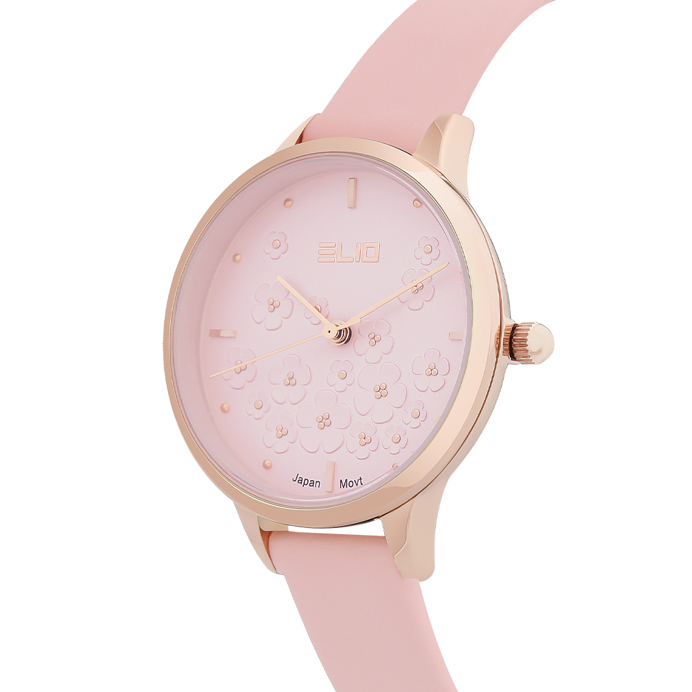 Đồng hồ Elio Ngày có em 32 mm Nữ EL129-05 Màu Hồng