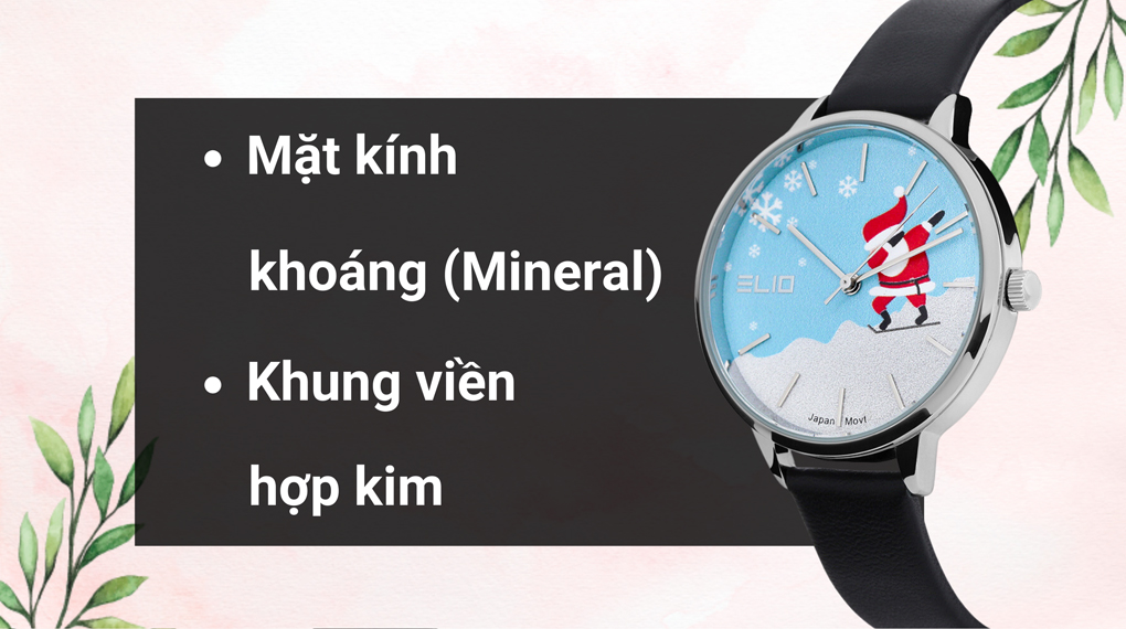 Chất liệu mặt kính và khung viền của mẫu đồng hồ Chất liệu mặt kính và khung viền của mẫu đồng hồ