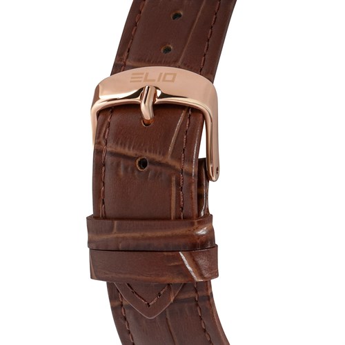 Đồng hồ Elio 42 mm Nam EC018-01 Màu Nâu