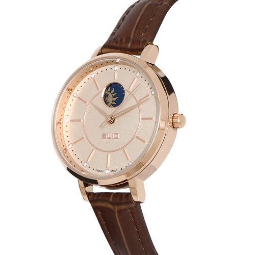 Đồng hồ Elio 32 mm Nữ EC018-02 Màu Nâu