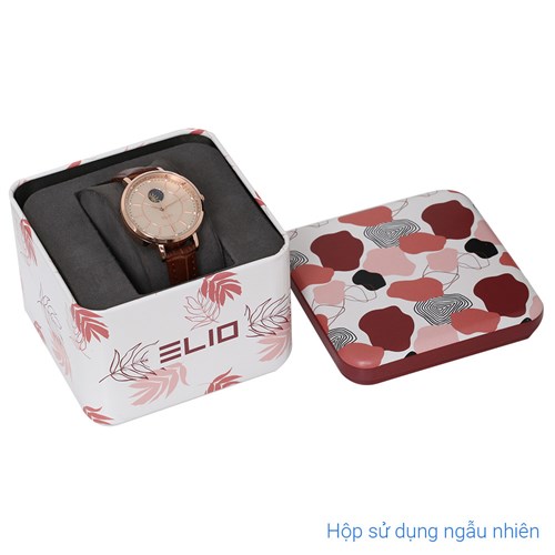 Đồng hồ Elio 32 mm Nữ EC018-02 Màu Nâu