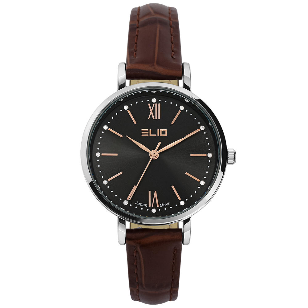 Đồng hồ Elio 32 mm Nữ EL130-01 Màu Nâu
