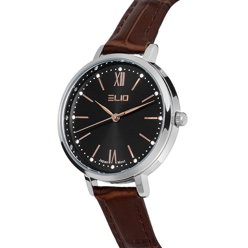 Đồng hồ Elio 32 mm Nữ EL130-01 Màu Nâu