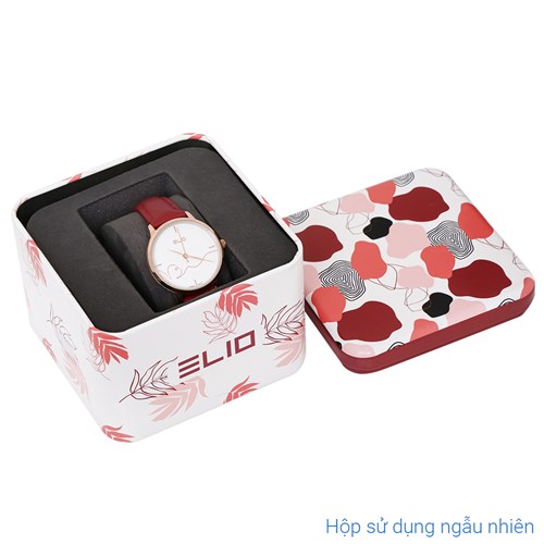 Đồng hồ Elio Xmas 30 mm Nữ EC020-02 Màu Đỏ