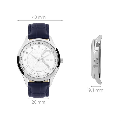 Đồng hồ Elio 40 mm Nam EC021-01 Màu Xanh Đậm