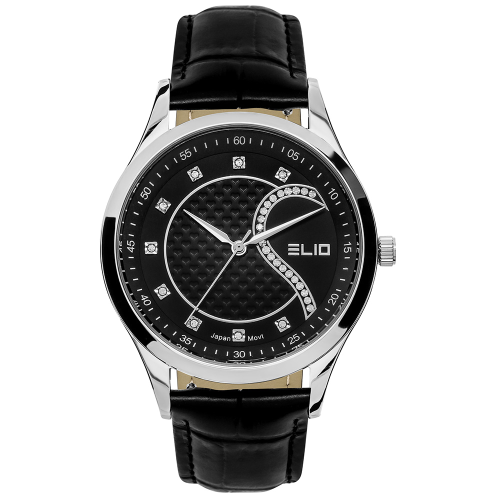 Đồng hồ Elio 40 mm Nam EC022-01 Màu Đen