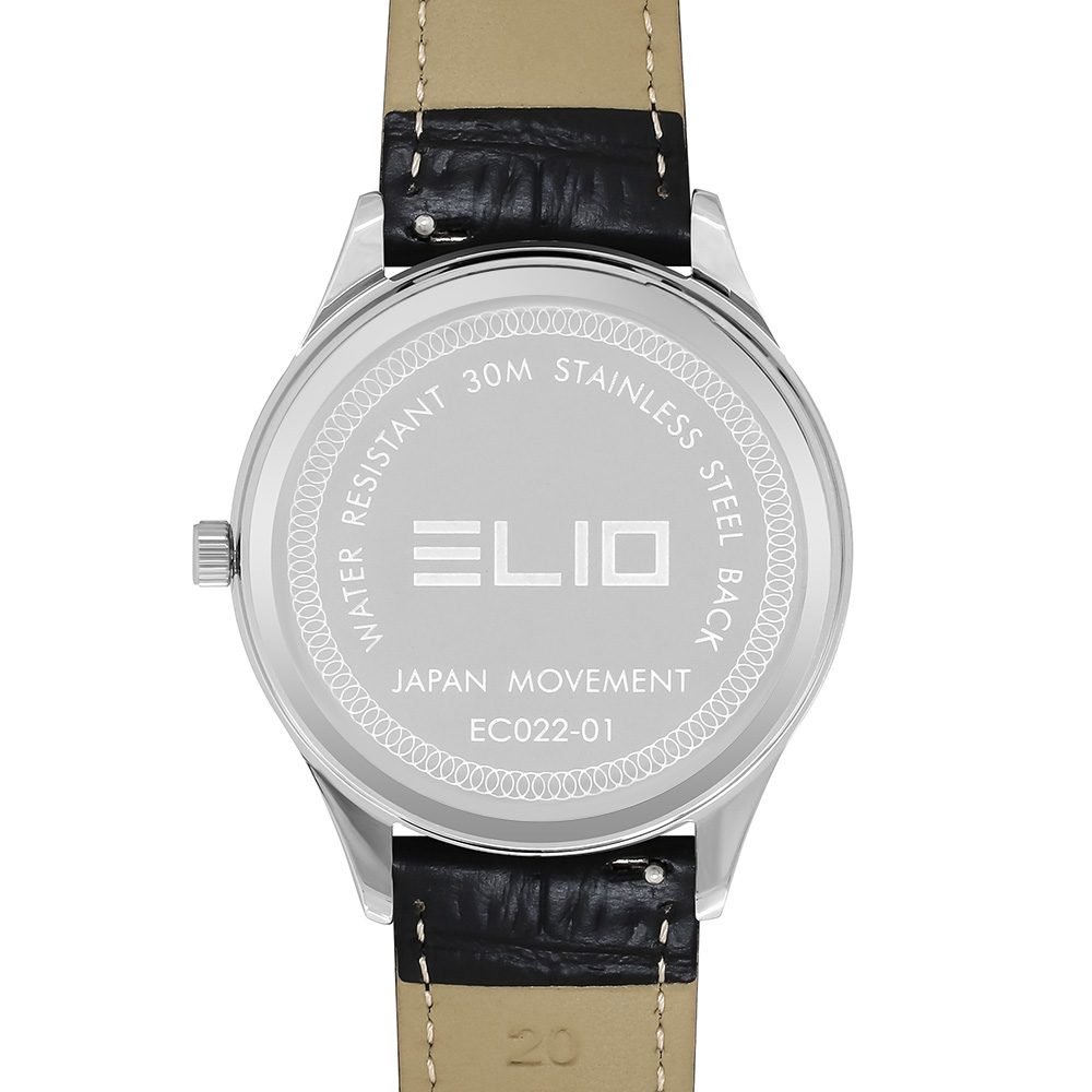 Đồng hồ Elio 40 mm Nam EC022-01 Màu Đen