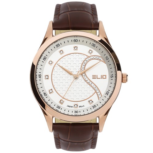 Đồng hồ Elio 40 mm Nam EC023-01 Màu Nâu
