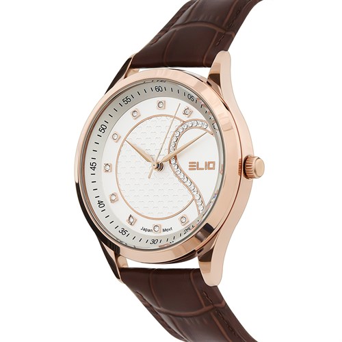 Đồng hồ Elio 40 mm Nam EC023-01 Màu Nâu