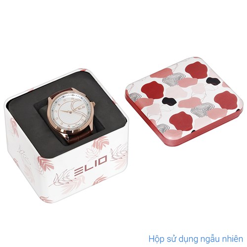 Đồng hồ Elio 40 mm Nam EC023-01 Màu Nâu