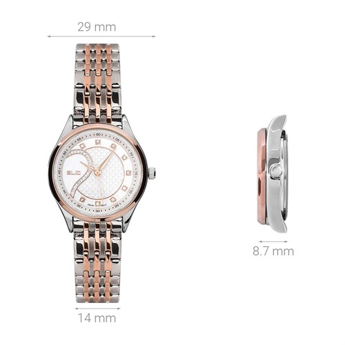 Đồng hồ Elio 29 mm Nữ EC025-02 Màu Bạc