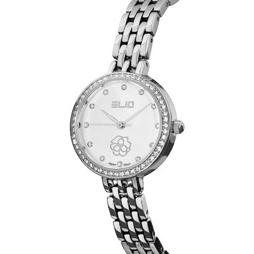 Đồng hồ Elio Flower 28 mm Nữ ES133-01 Màu Bạc
