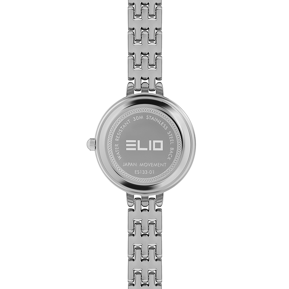 Đồng hồ Elio Flower 28 mm Nữ ES133-01 Màu Bạc
