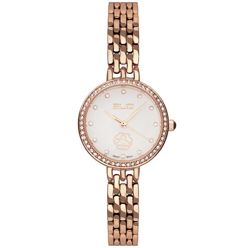 Đồng hồ Elio Flower 28 mm Nữ ES133-02 Màu Vàng Hồng