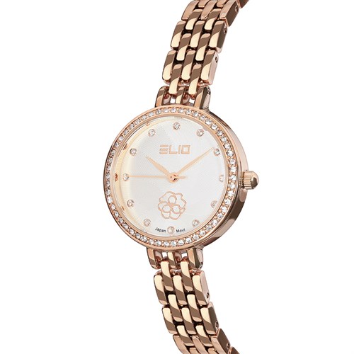 Đồng hồ Elio Flower 28 mm Nữ ES133-02 Màu Vàng Hồng