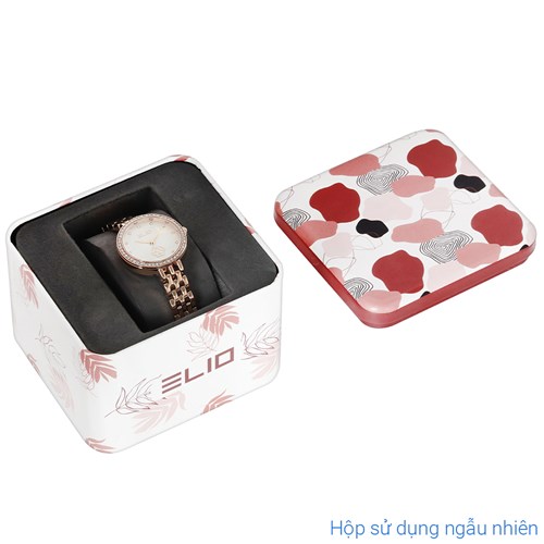 Đồng hồ Elio Flower 28 mm Nữ ES133-02 Màu Vàng Hồng