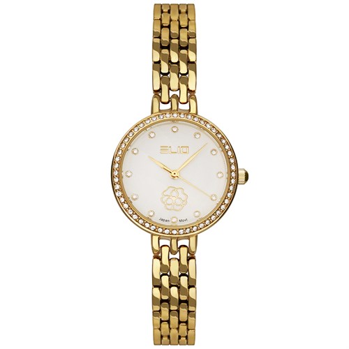 Đồng hồ Elio Flower 28 mm Nữ ES133-03 Màu Vàng
