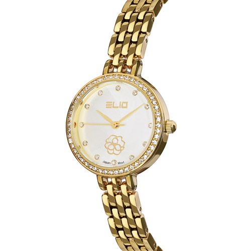 Đồng hồ Elio Flower 28 mm Nữ ES133-03 Màu Vàng