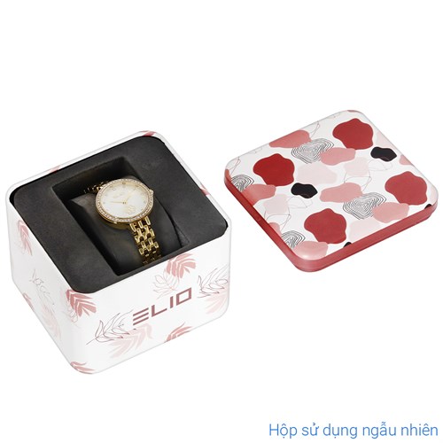 Đồng hồ Elio Flower 28 mm Nữ ES133-03 Màu Vàng