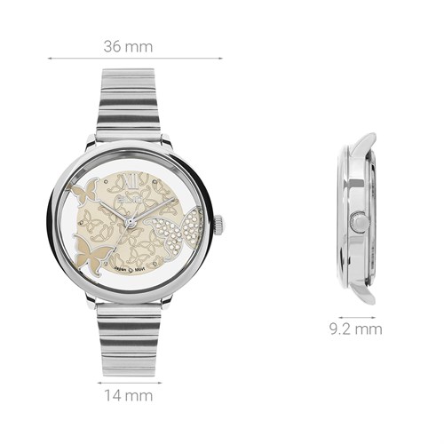 Đồng hồ Elio 36 mm Nữ ES134-02 Màu Bạc