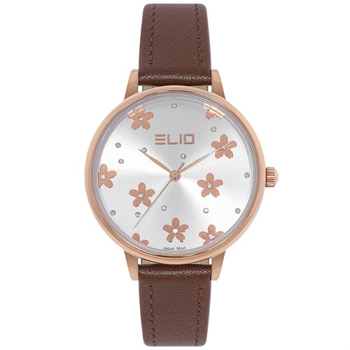 Đồng hồ Elio 35 mm Nữ EL133-01 Màu Nâu