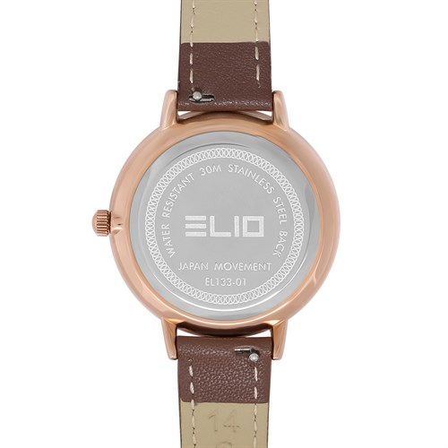 Đồng hồ Elio 35 mm Nữ EL133-01 Màu Nâu