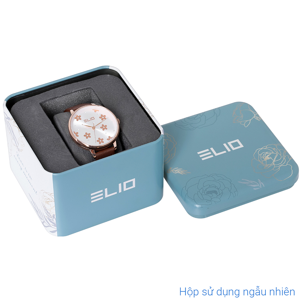 Đồng hồ Elio 35 mm Nữ EL133-01 Màu Nâu