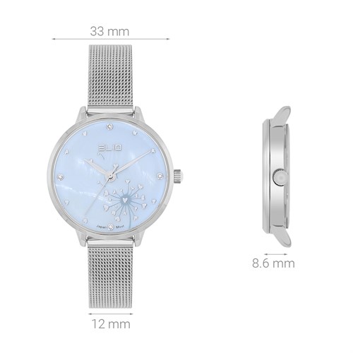 Đồng hồ Elio 33 mm Nữ ES137-01 Màu Bạc