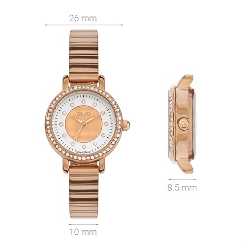 Đồng hồ Elio 26 mm Nữ ES138-02 Màu Vàng Hồng