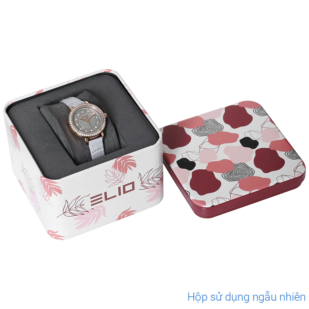 Đồng hồ Elio 26 mm Nữ EL136-01 Màu Tím
