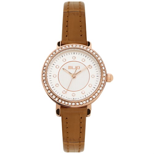 Đồng hồ Elio 26 mm Nữ EL136-02 Màu Nâu