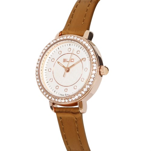 Đồng hồ Elio 26 mm Nữ EL136-02 Màu Nâu