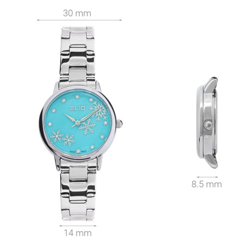 Đồng hồ Elio Xmas 30 mm Nữ ES140-01 Màu Bạc