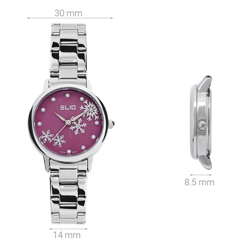 Đồng hồ Elio Xmas 30 mm Nữ ES140-02 Màu Bạc