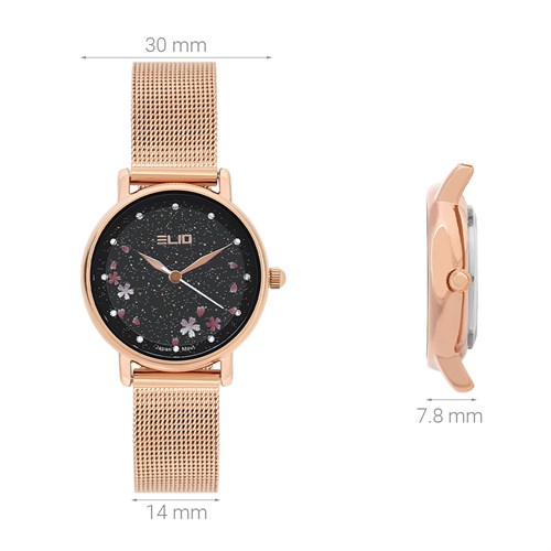 Đồng hồ Elio 30 mm Nữ ES141-01 Màu Vàng Hồng