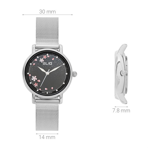 Đồng hồ Elio 30 mm Nữ ES141-02 Màu Bạc