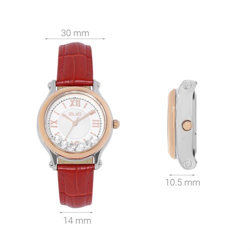 Đồng hồ Elio Xmas 30 mm Nữ EL137-01 Màu Đỏ