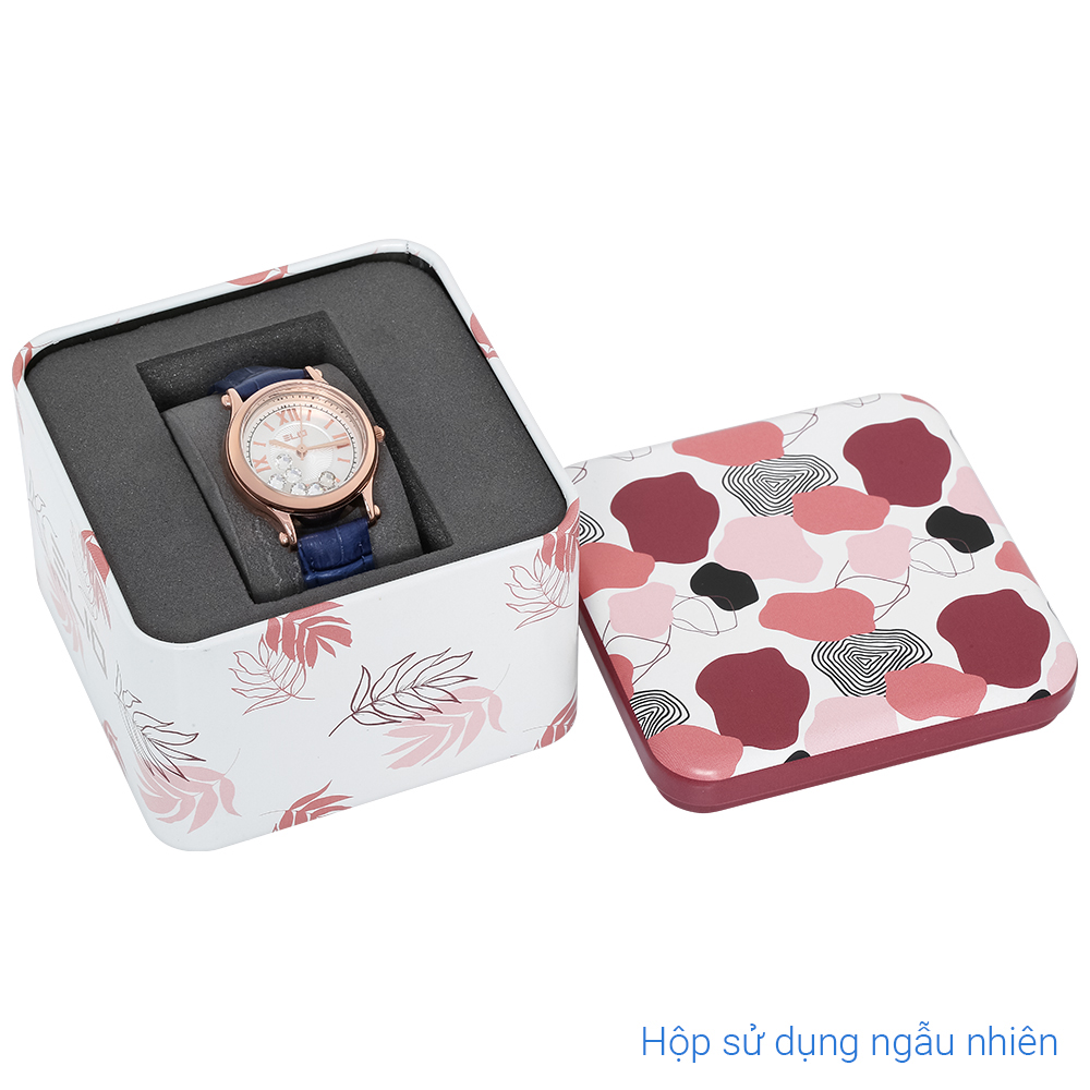 Đồng hồ Elio 30 mm Nữ EL137-02 Màu Xanh Đậm